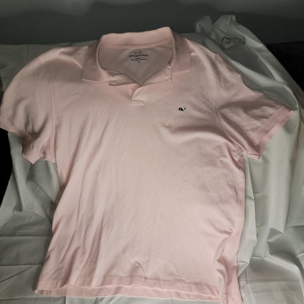 Like New Vineyard Vines  Pastel Pink Polo - Picture 2 of 7